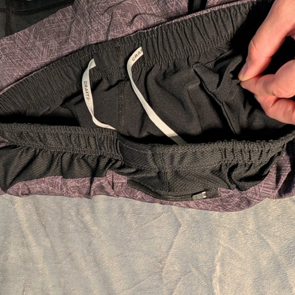 Craft Athletic Shorts Grey Black Medium - Picture 4 of 5